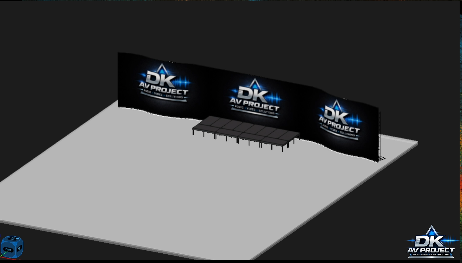 Gestione della curvatura e del pixel pitch per configurazioni scenografiche non standard.